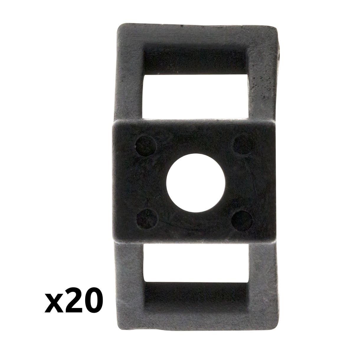 zenitech-lot-de-20-embases-visser-noir image 4