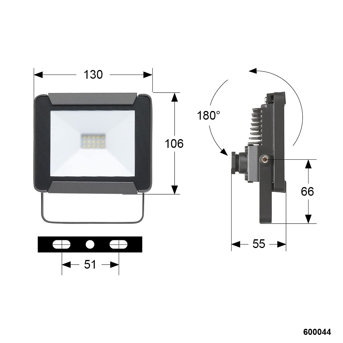 debflex-600044-projecteur-led-ext-rieur-avec-d-tecteur-10w-800lm-6400k-ip65 image 4