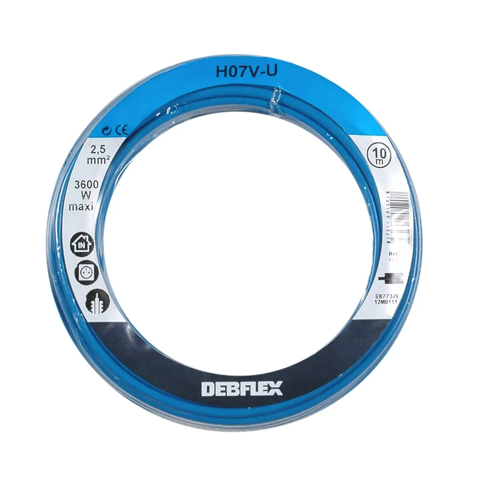debflex-bobinot-c-ble-rigide-h07v-u-2-5-mm-10-m-bleu-111327 image 1