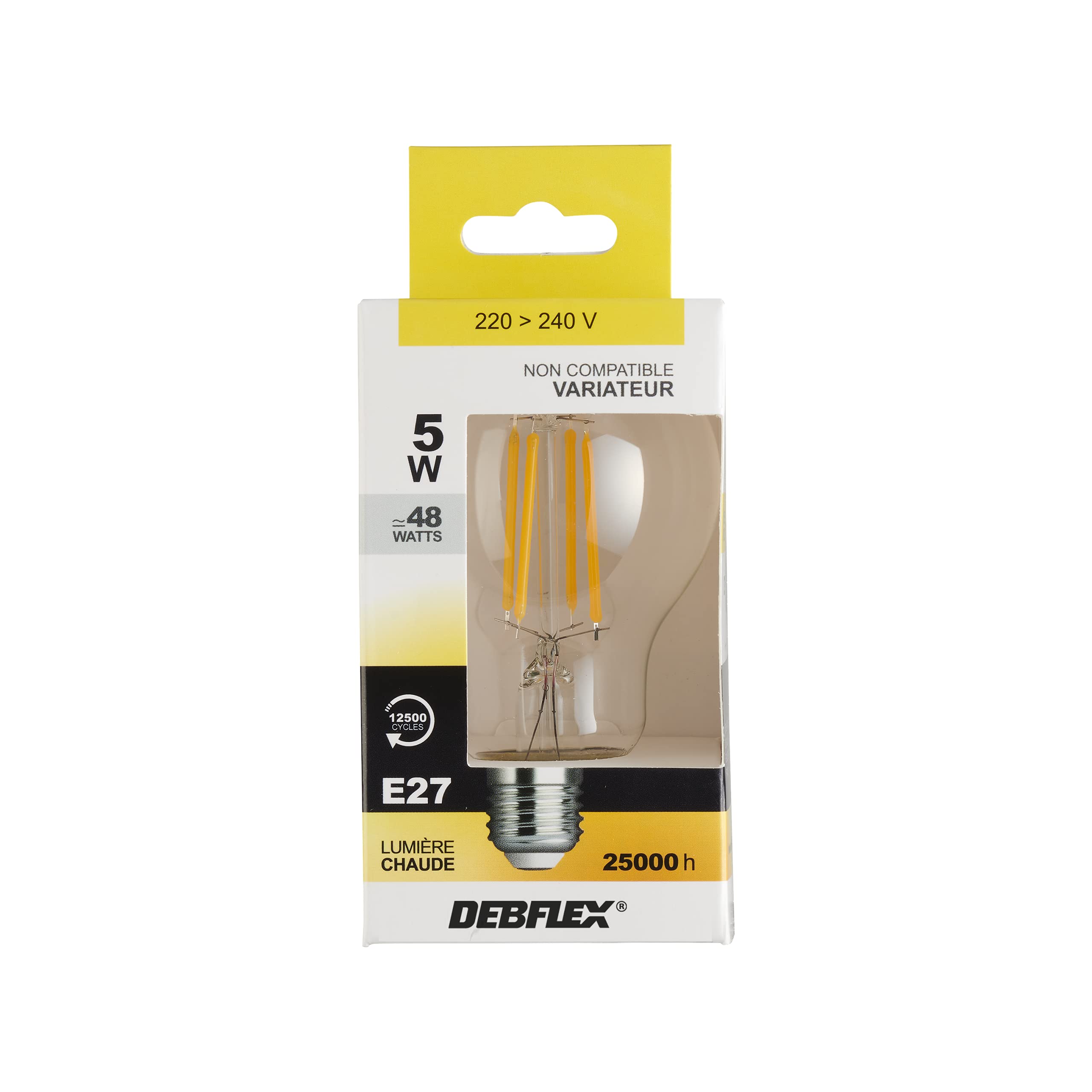 debflex-600477-ampoule-led-filament-a60-e27-5w-800-lm-2700k-transparente image 6