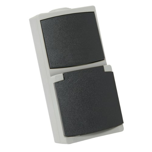debflex-perle-730220-prise-2p-t-16a-interrupteur-ip65-gris image 2
