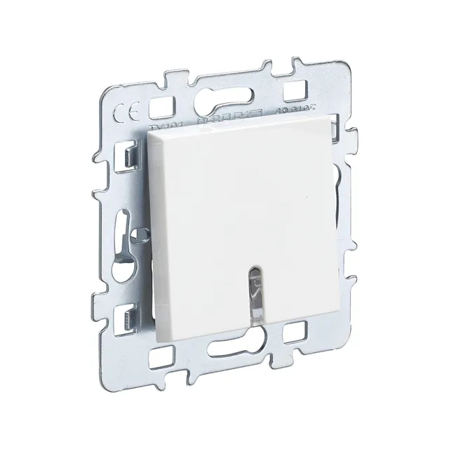 debflex-casual-m-canisme-bouton-poussoir-avec-voyant-cache-blanc-support-m-tal image 1