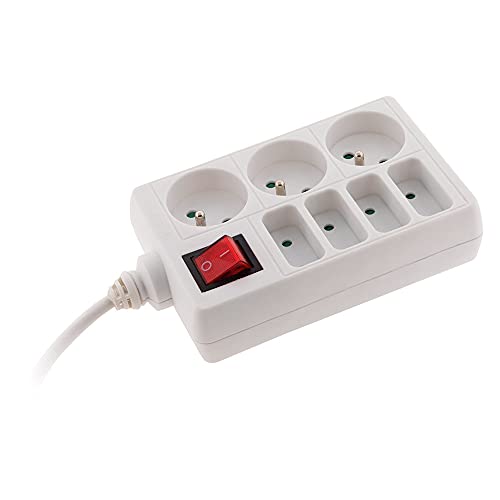 zenitech-bloc-multiprise-4x6a-3x16a-blanc-1m image 6