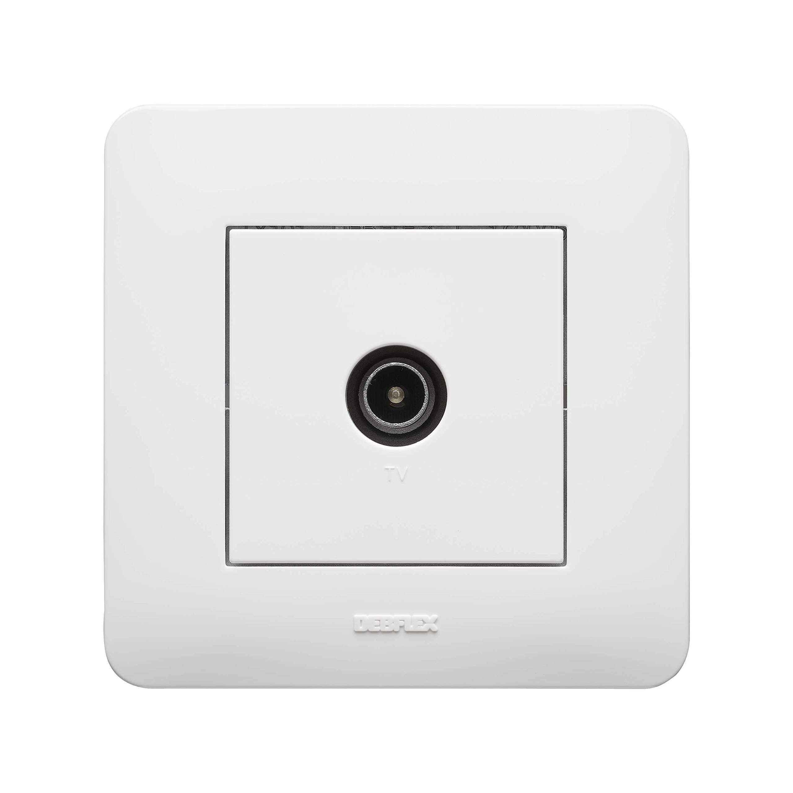 debflex-casual-742760-prise-tv-encastr-e-compl-te-blanc-brillant image 2