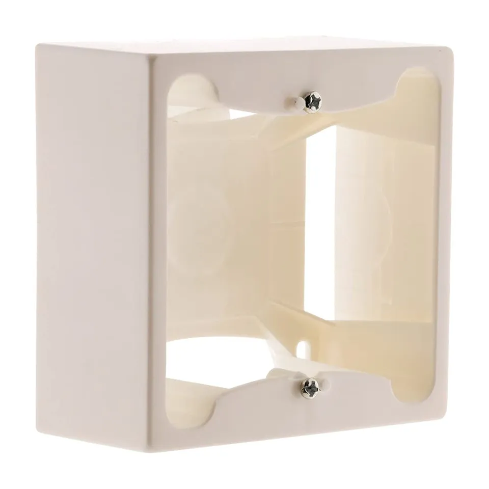 zenitech-cadre-saillie-80x80x40-mm-entraxe-60-mm-blanc image 1
