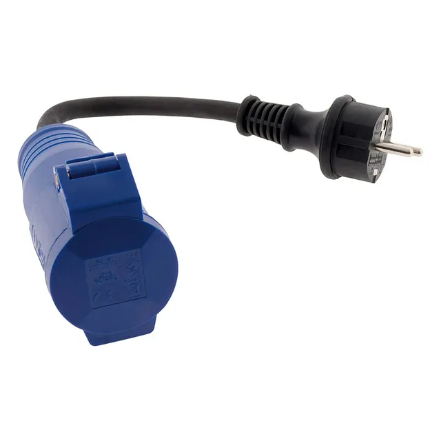 zenitech-adaptateur-caravane-cee17-femelle-vers-16a-2p-t-bleu image 1
