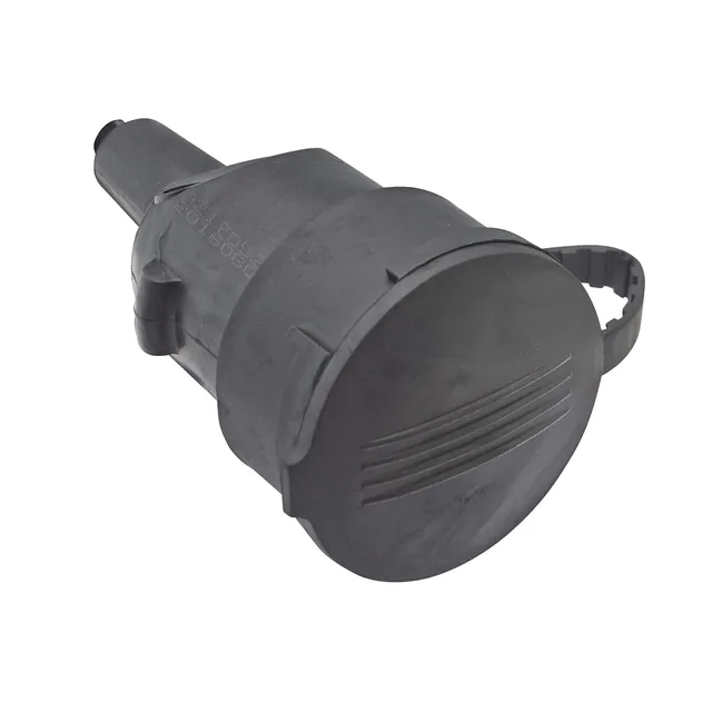 debflex-fiche-femelle-caoutchouc-2p-t-16a-noire-713750 image 1