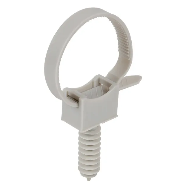 debflex-collier-de-serrage-plastique-avec-cheville-16-32-mm-gris-lot-de-10 image 1