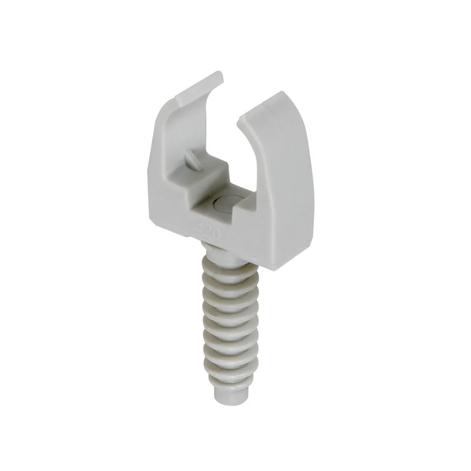 debflex-709526-bo-te-lectrique-20-clips-de-fixation-avec-cheville-pour-tube-irl- image 1