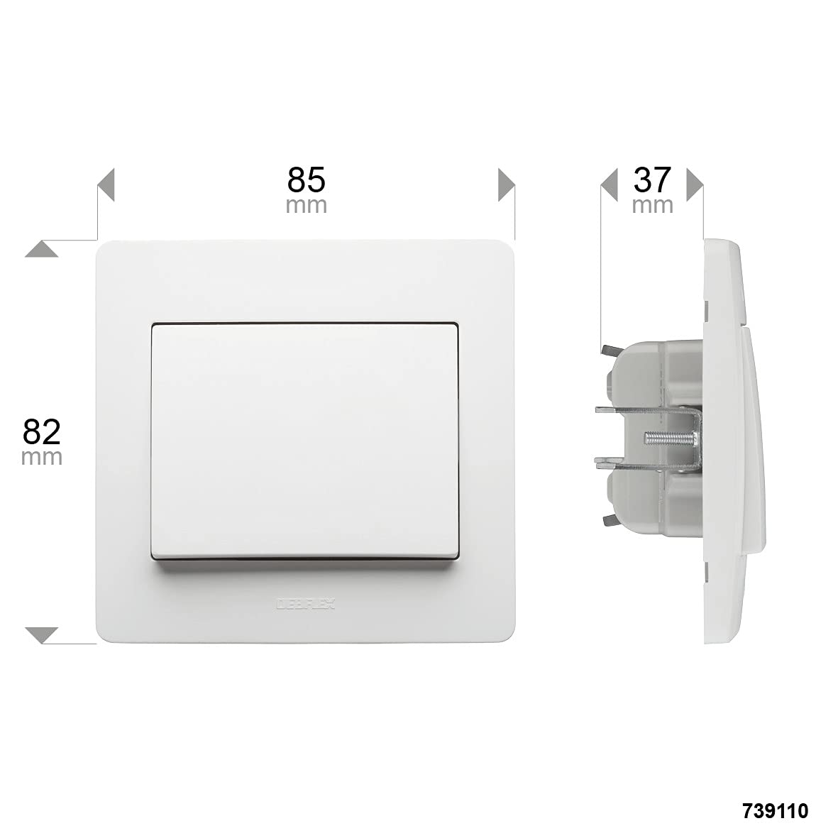 debflex-diam2-interrupteur-va-et-vient-complet-blanc-85x82x37-mm image 6
