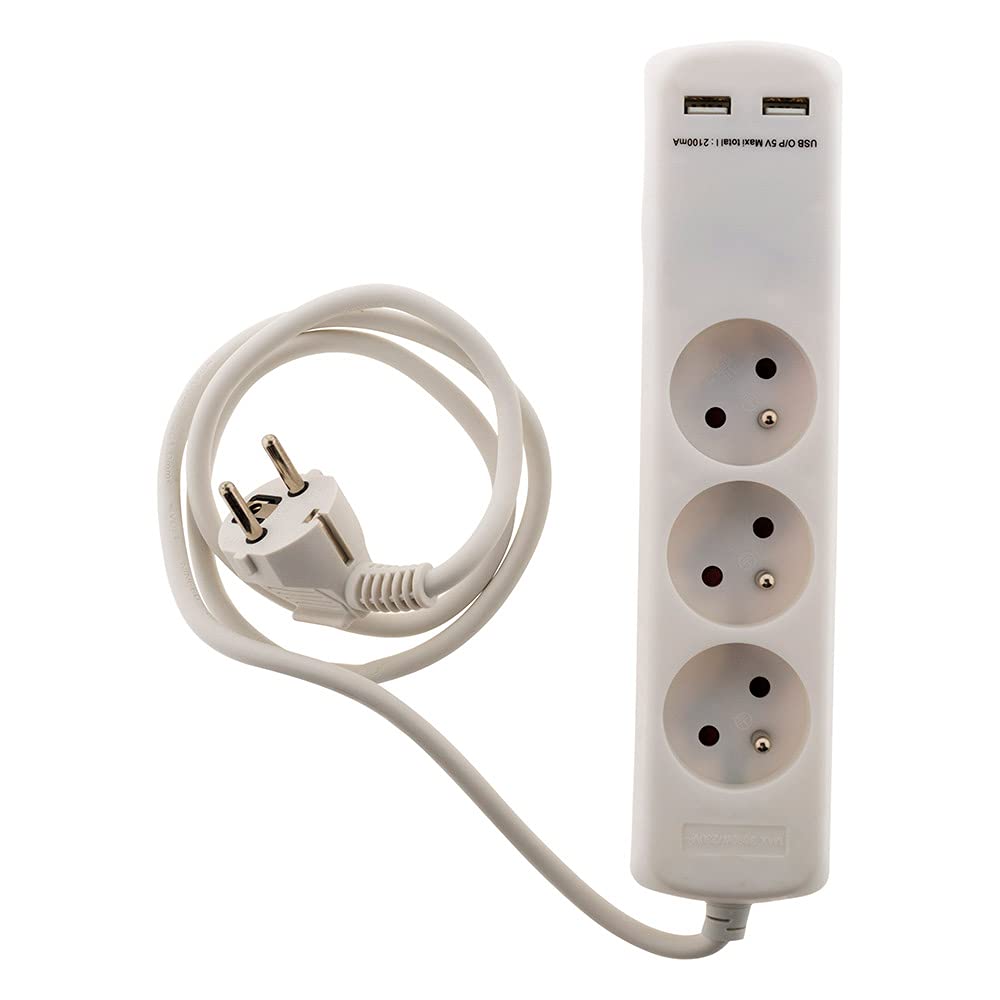 zenitech-bloc-3-prises-16a-2p-t-2-usb-2-1a-c-ble-1m image 3