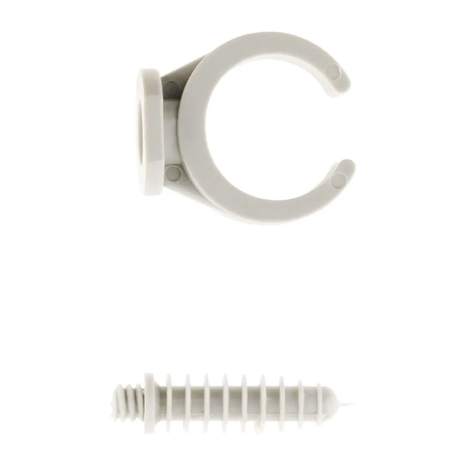 zenitech-lot-de-50-clips-avec-chevilles-20-mm-gris image 1