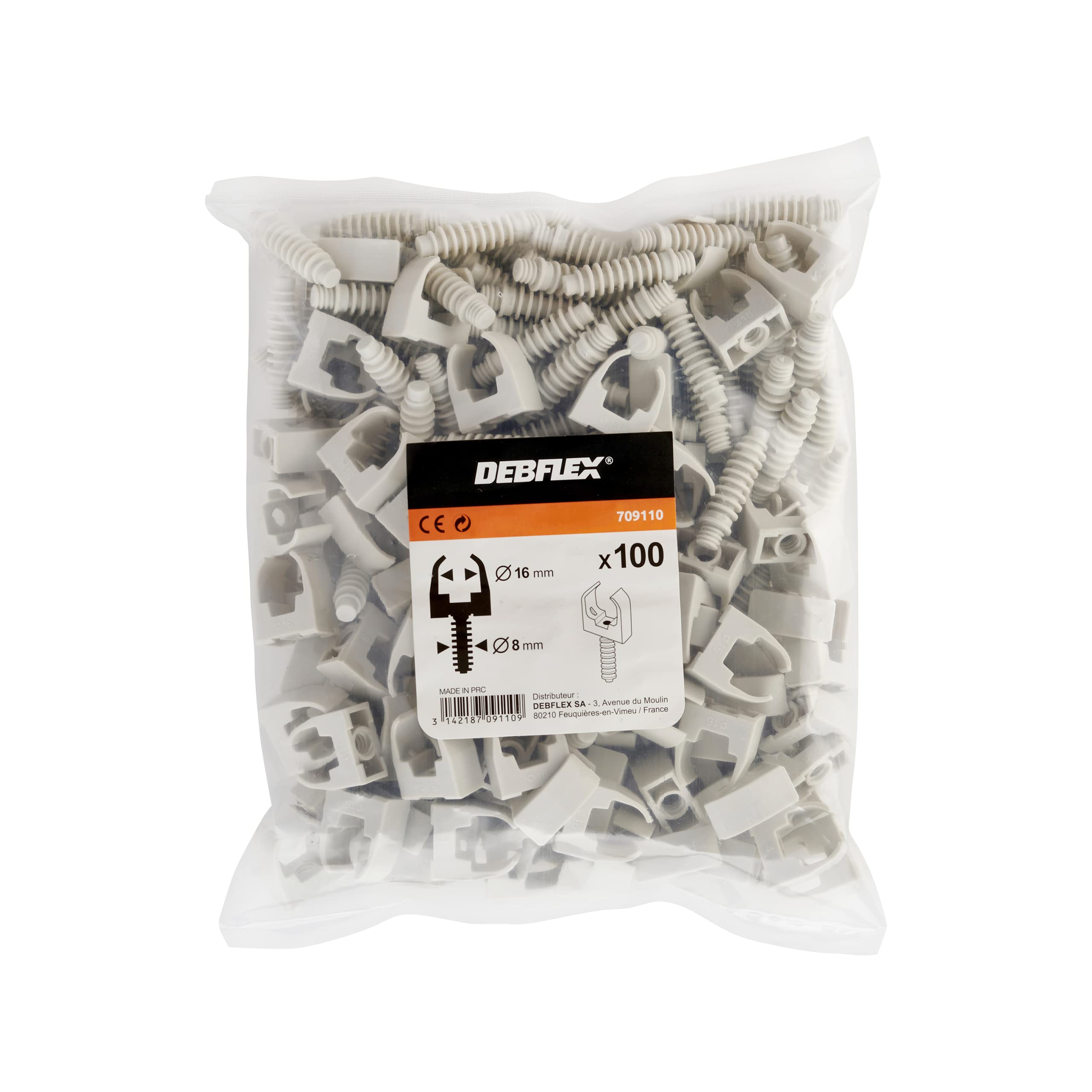 debflex-709110-clips-16-mm-chevilles-grises-lot-de-100-pour-fixation-c-ble image 2