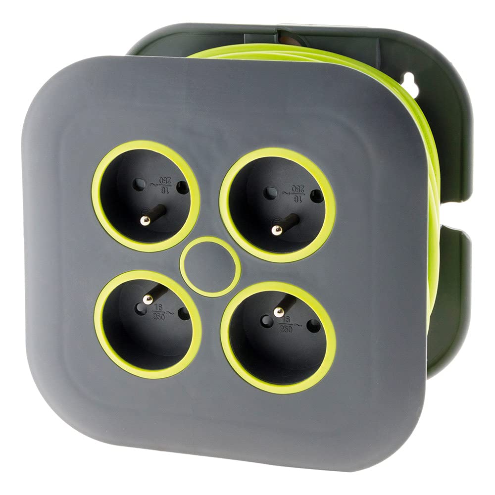 zenitech-enrouleur-domestique-4-prises-2p-t-16a-7m-vert image 4