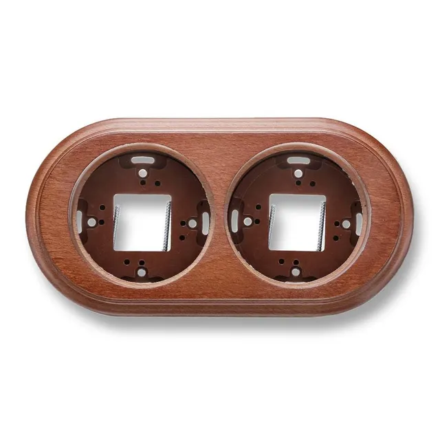 fontini-garby-socle-d-coratif-bois-h-tre-miel-2-postes-30802193 image 1