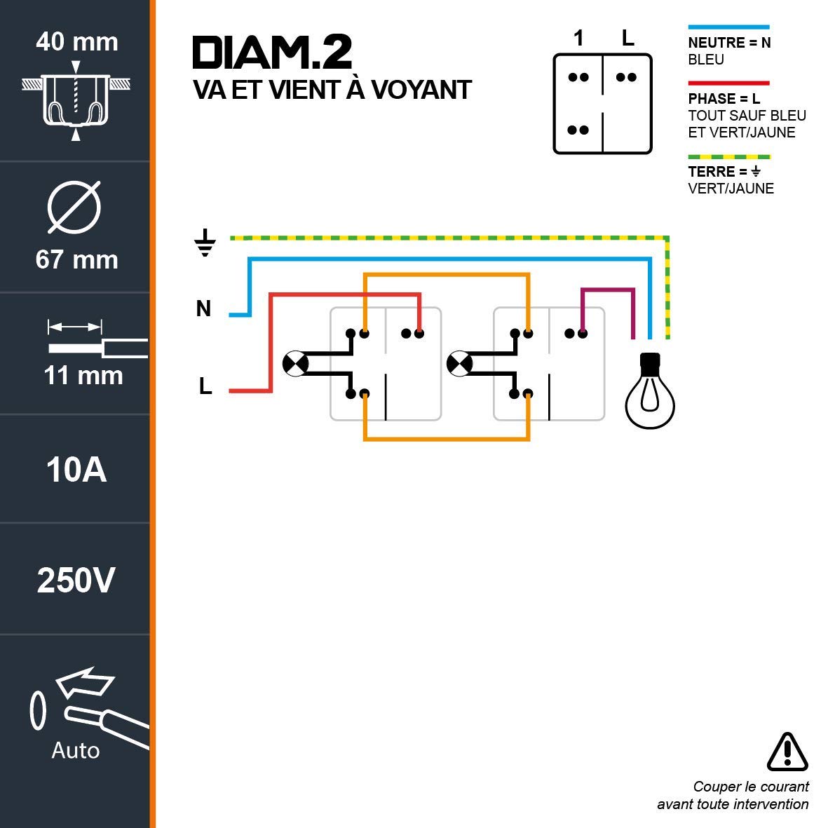 debflex-interrupteur-va-et-vient-encastrable-gamme-diam2-avec-voyant-blanc-73935 image 7