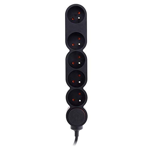 zenitech-bloc-home-5-prises-16a-2p-t-interrupteur-fiche-extraplate-noir-1-5m image 7