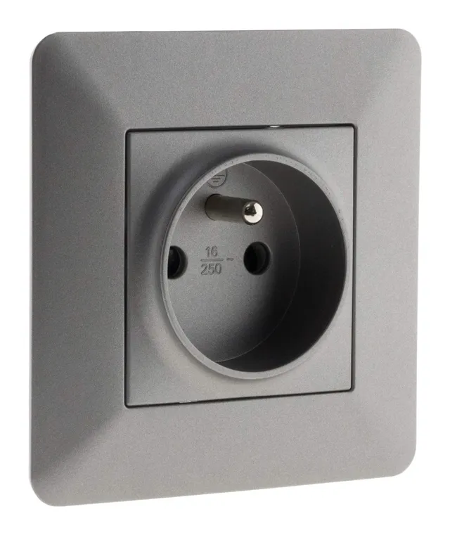 zenitech-artezo-prise-2p-t-16a-250v-titanium image 1