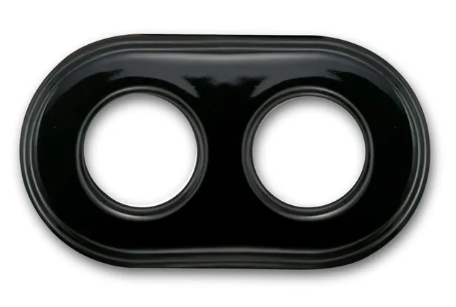fontini-garby-colonial-plaque-d-corative-porcelaine-noire-2-postes image 1