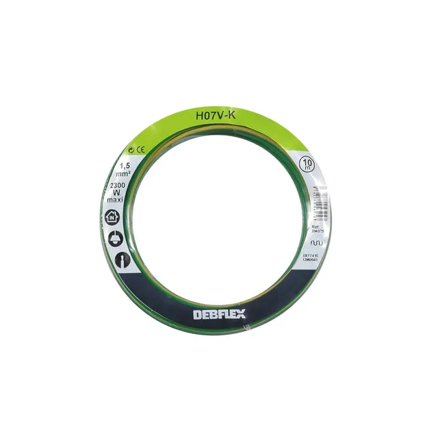 debflex-bobinot-fil-h07vk-1-5mm-jaune-vert-10m image 1