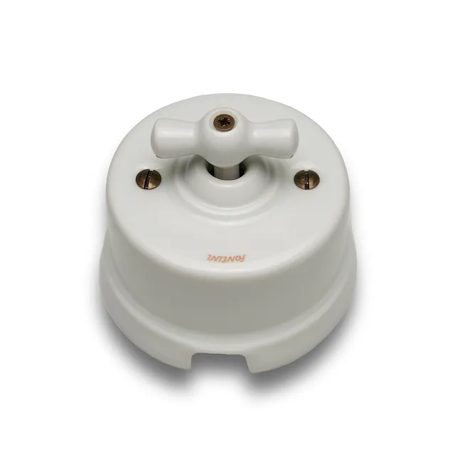 fontini-garby-interrupteur-va-et-vient-porcelaine-blanche-saillie image 1