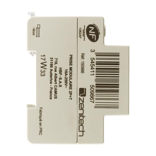 zenitech-prise-modulaire-2p-t-nf-16a-3680w image 8