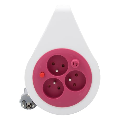 zenitech-mini-enrouleur-design-3-prises-2p-t-c-ble-7-m-rose image 7