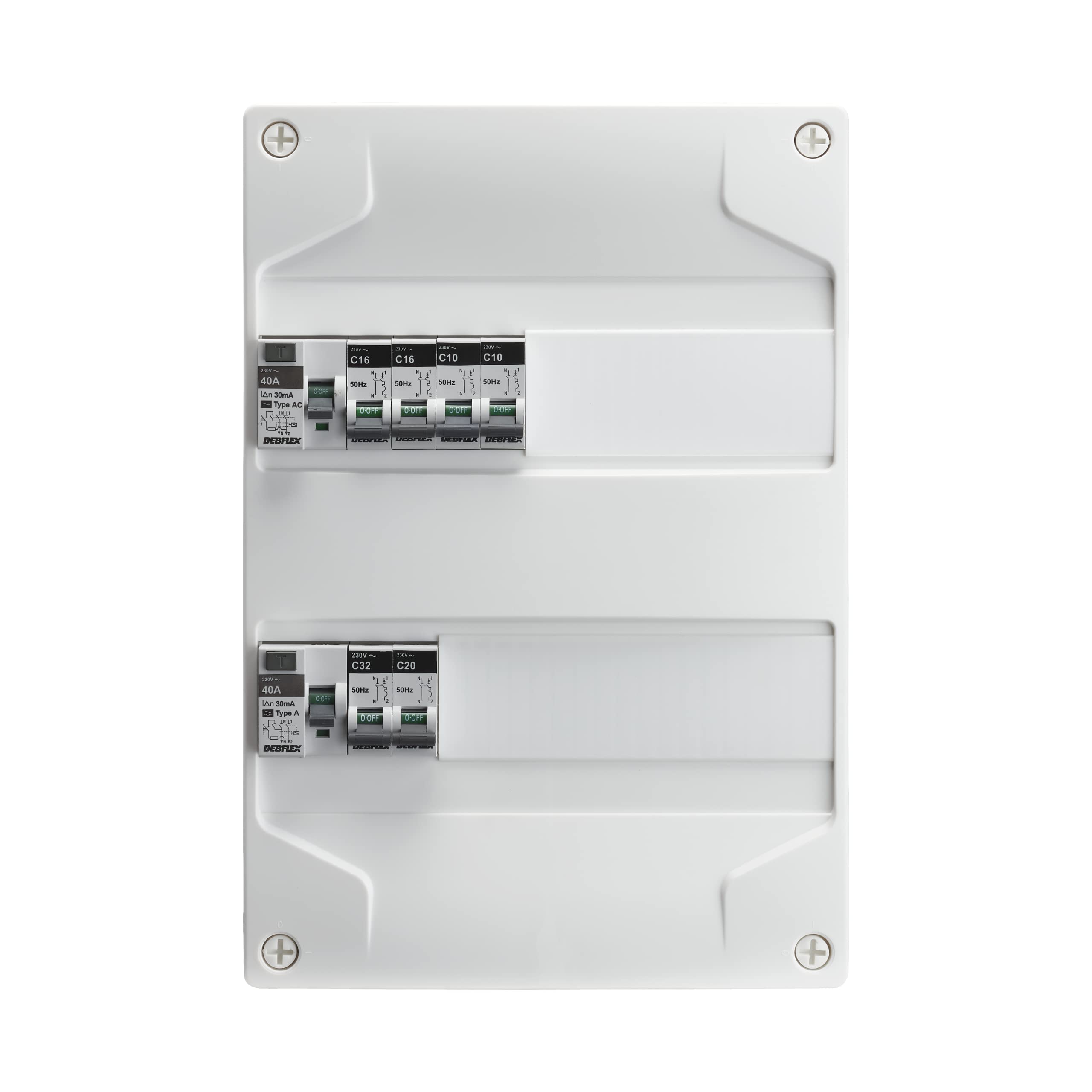 debflex-707621-tableau-lectrique-pr-quip-2-rang-es-26-modules-6-disjoncteurs image 2