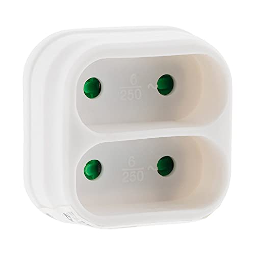 zenitech-multiprise-biplite-fa-ade-2x6a-blanc image 6