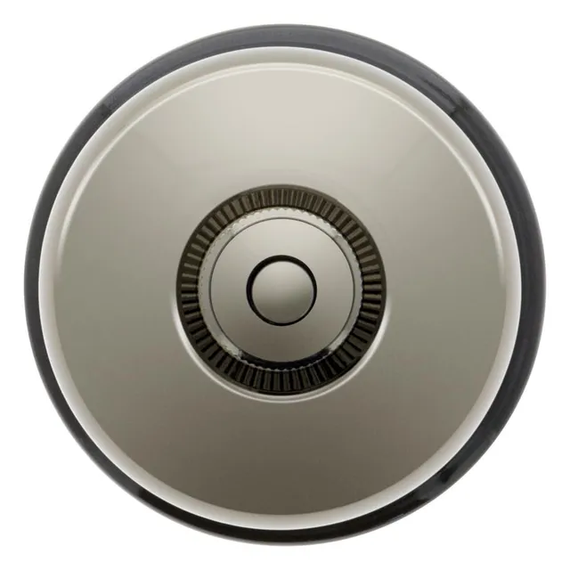 fontini-dimbler-bouton-poussoir-carillon-porcelaine-noire-coque-nickel-satin-sai image 1