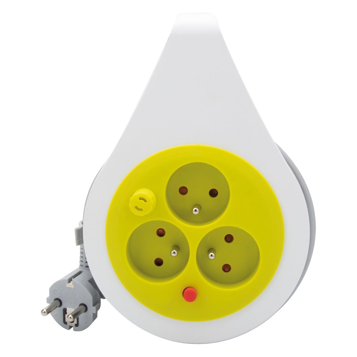 zenitech-mini-enrouleur-design-3-prises-2p-t-7m-vert image 2