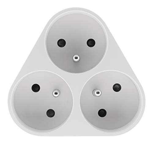 zenitech-multiprise-triplite-triangulaire-16a-blanc image 7