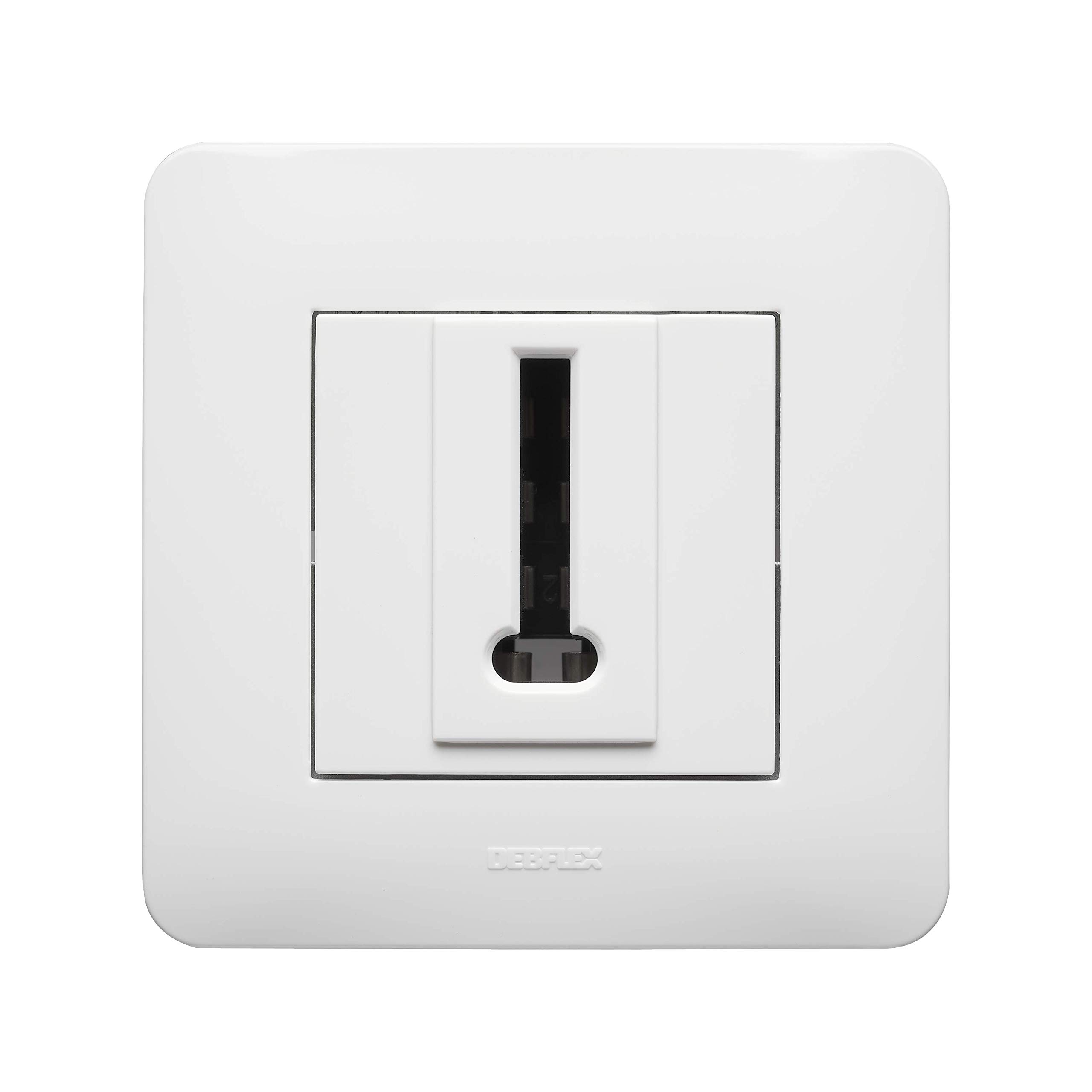 debflex-casual-prise-t-l-phone-8-plots-blanc-brillant-compl-te image 2