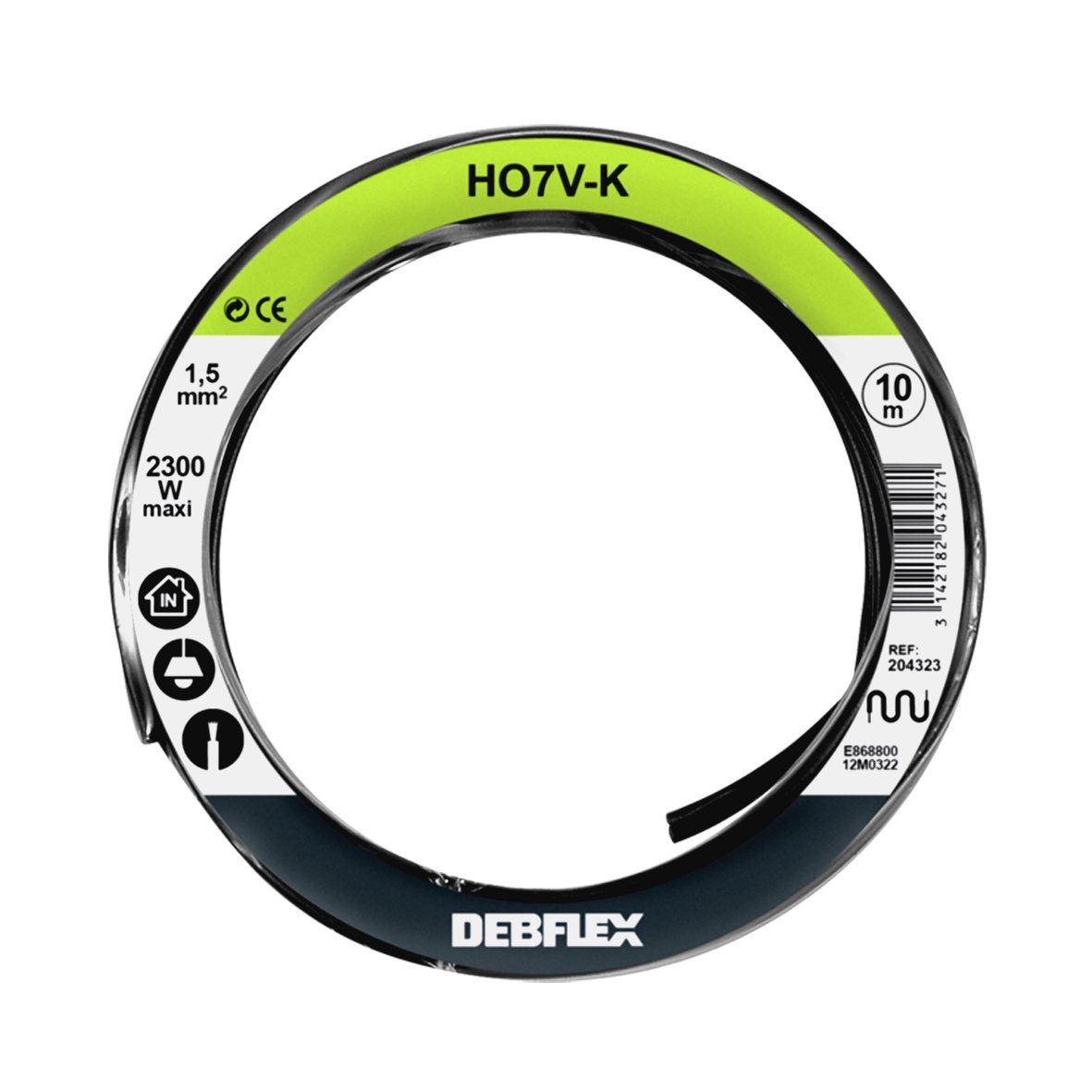 debflex-bobinot-fil-h07vk-1-5mm-jaune-vert-10m image 3