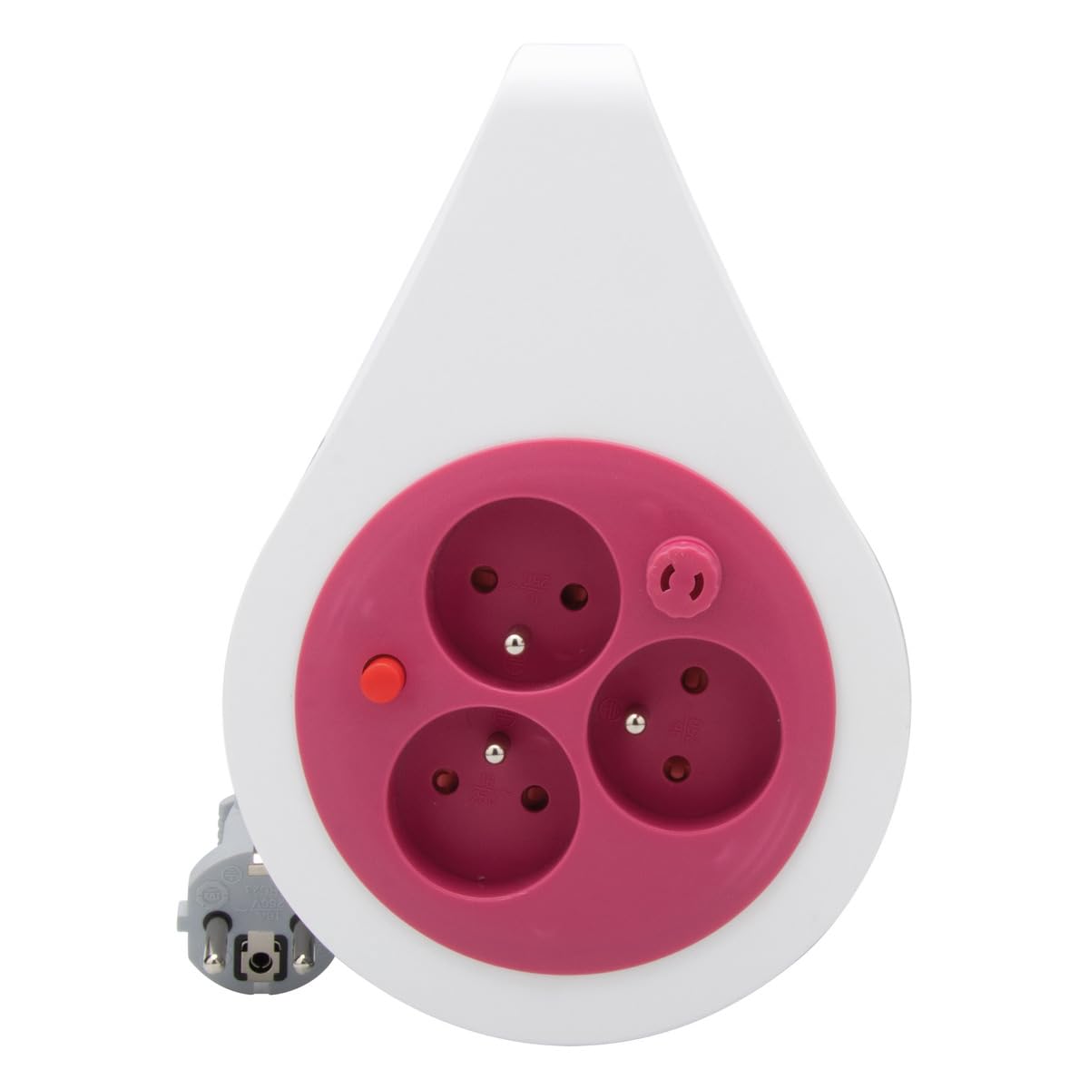 zenitech-mini-enrouleur-design-3-prises-2p-t-c-ble-7-m-rose image 2