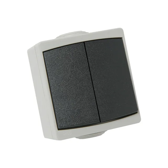 debflex-perle-double-va-et-vient-ip65-gris-10a image 1