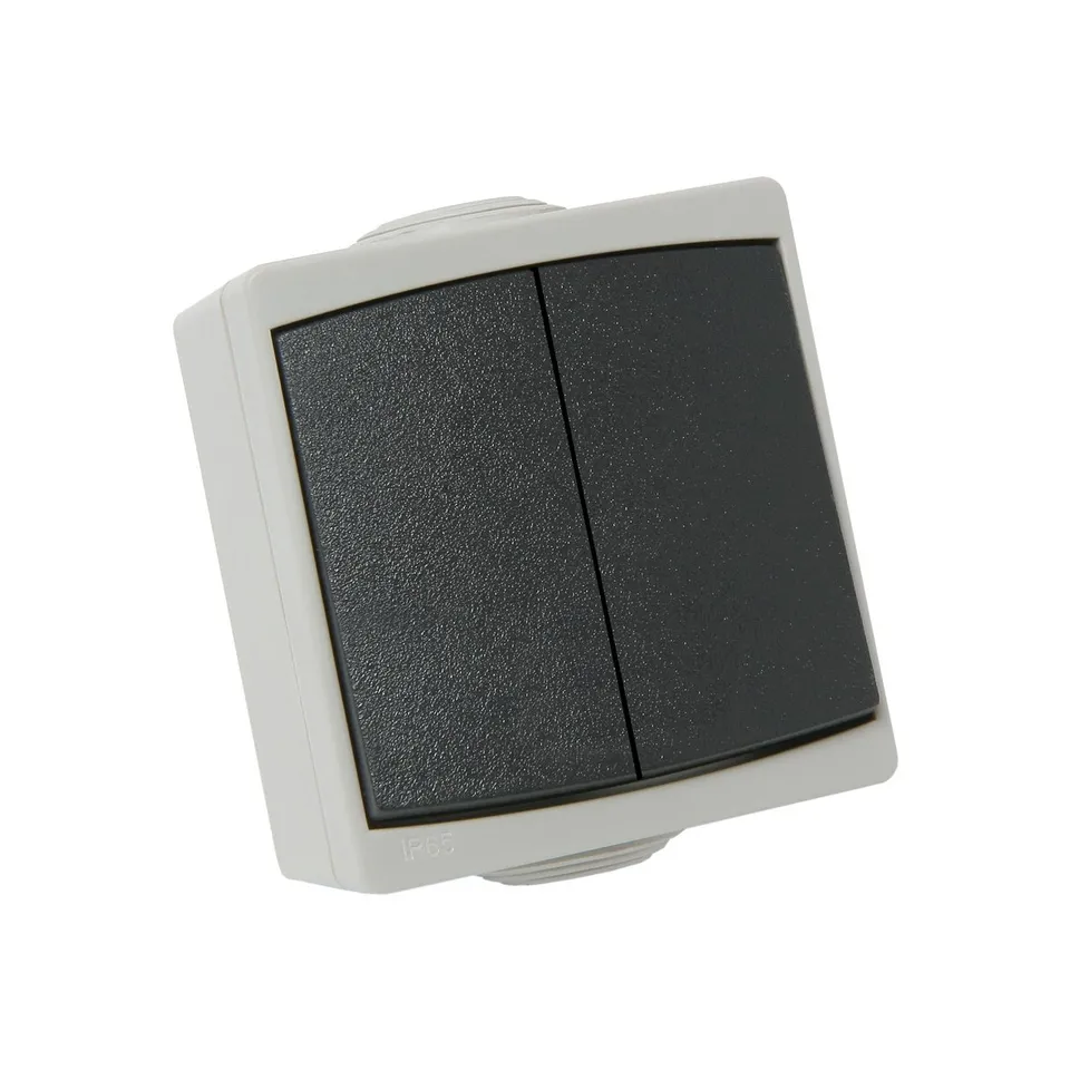 debflex-perle-double-va-et-vient-ip65-gris-10a image 1