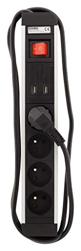 zenitech-bloc-bureau-4-prises-inter-2-usb-1m image 8