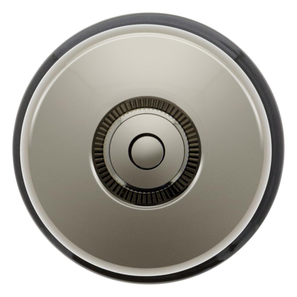 fontini-dimbler-bouton-poussoir-carillon-porcelaine-noire-coque-nickel-satin-sai image 1