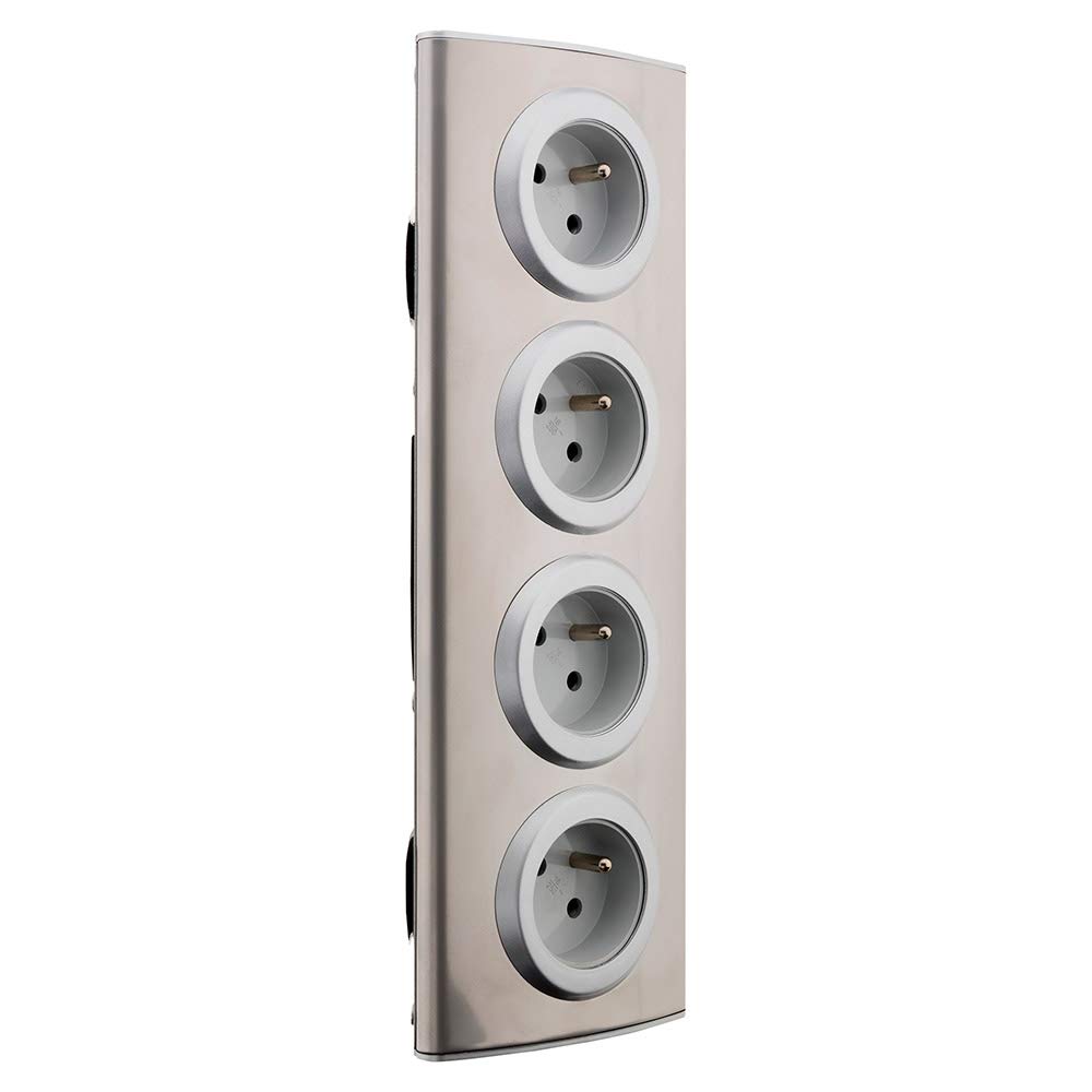 zenitech-bloc-4-prises-16a-2p-t-c-bler-gris image 5