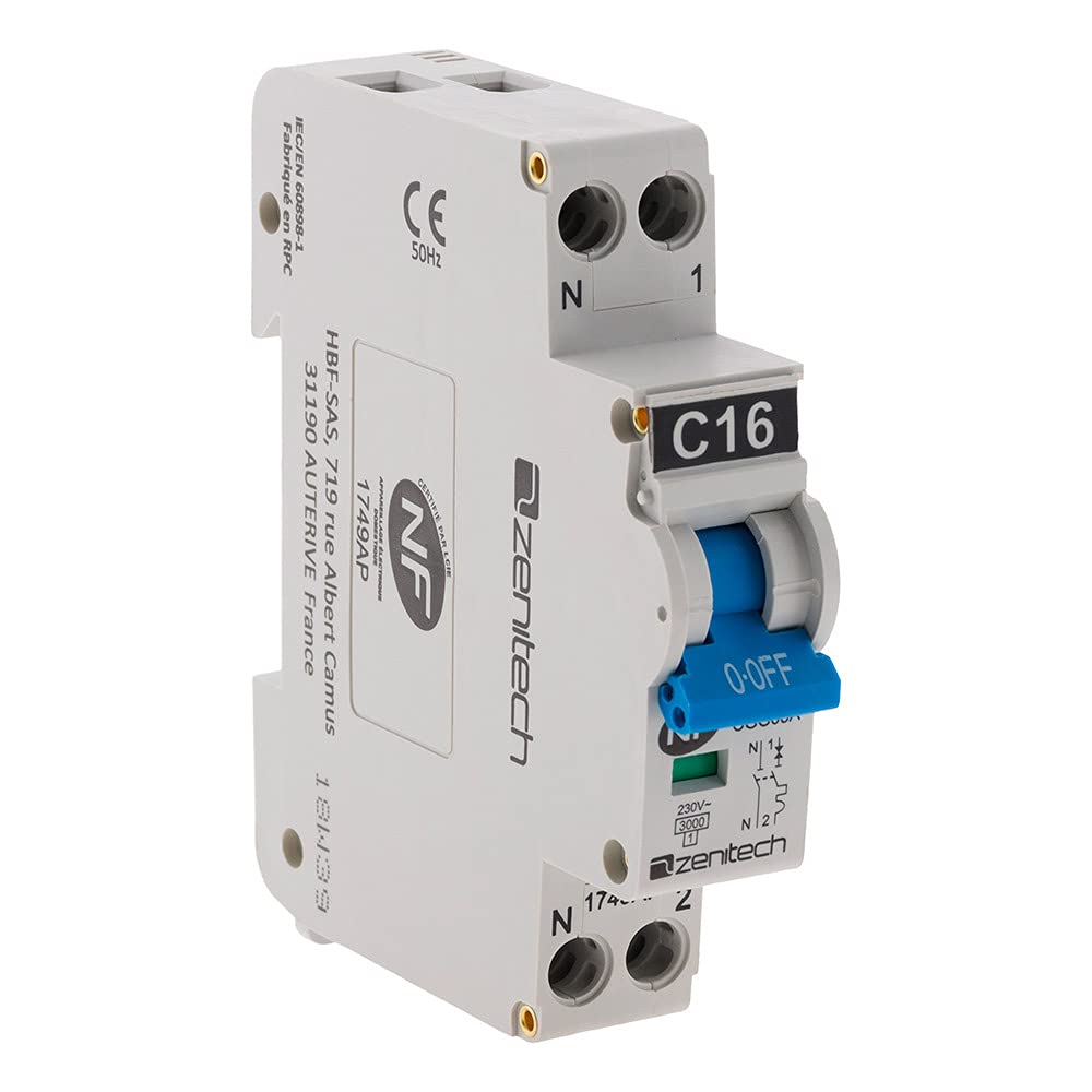 zenitech-disjoncteur-phase-neutre-16a-nf image 1