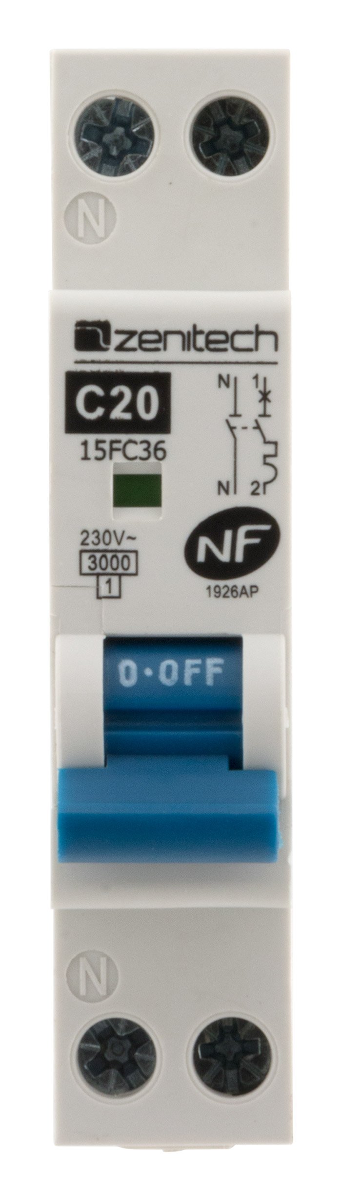 zenitech-disjoncteur-ph-n-20a-nf-pour-cumulus-et-chauffe-eau image 2