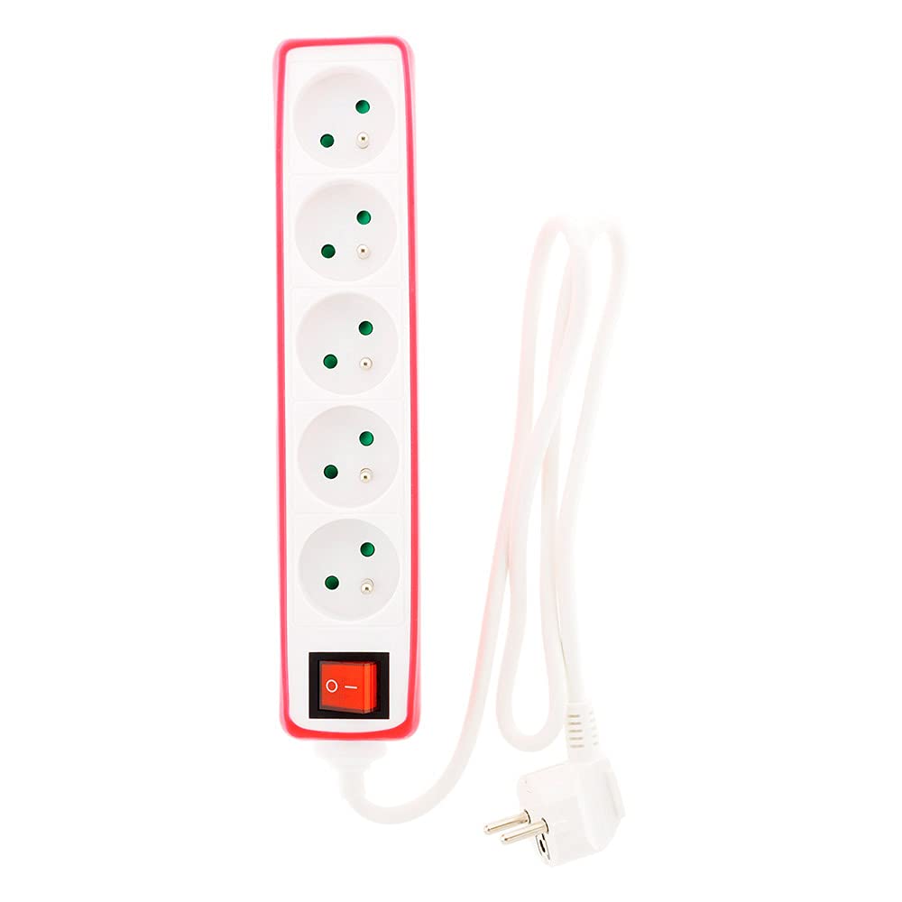 zenitech-multiprise-5x16a-2p-t-interrupteur-housse-silicone-1m-rouge image 3