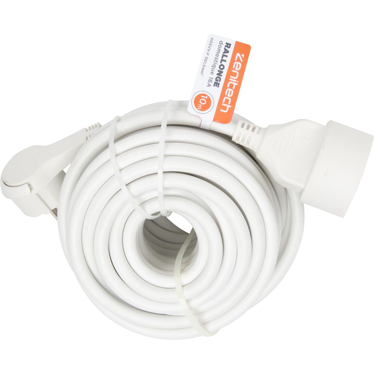 zenitech-prolongateur-16a-2p-t-ho5vv-f-3g1-5mm-10m-blanc image 5
