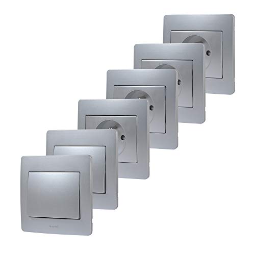 debflex-739901-diam2-lot-4-prises-2p-t-16a-2-va-et-vient-encastr-s-aluminium image 8