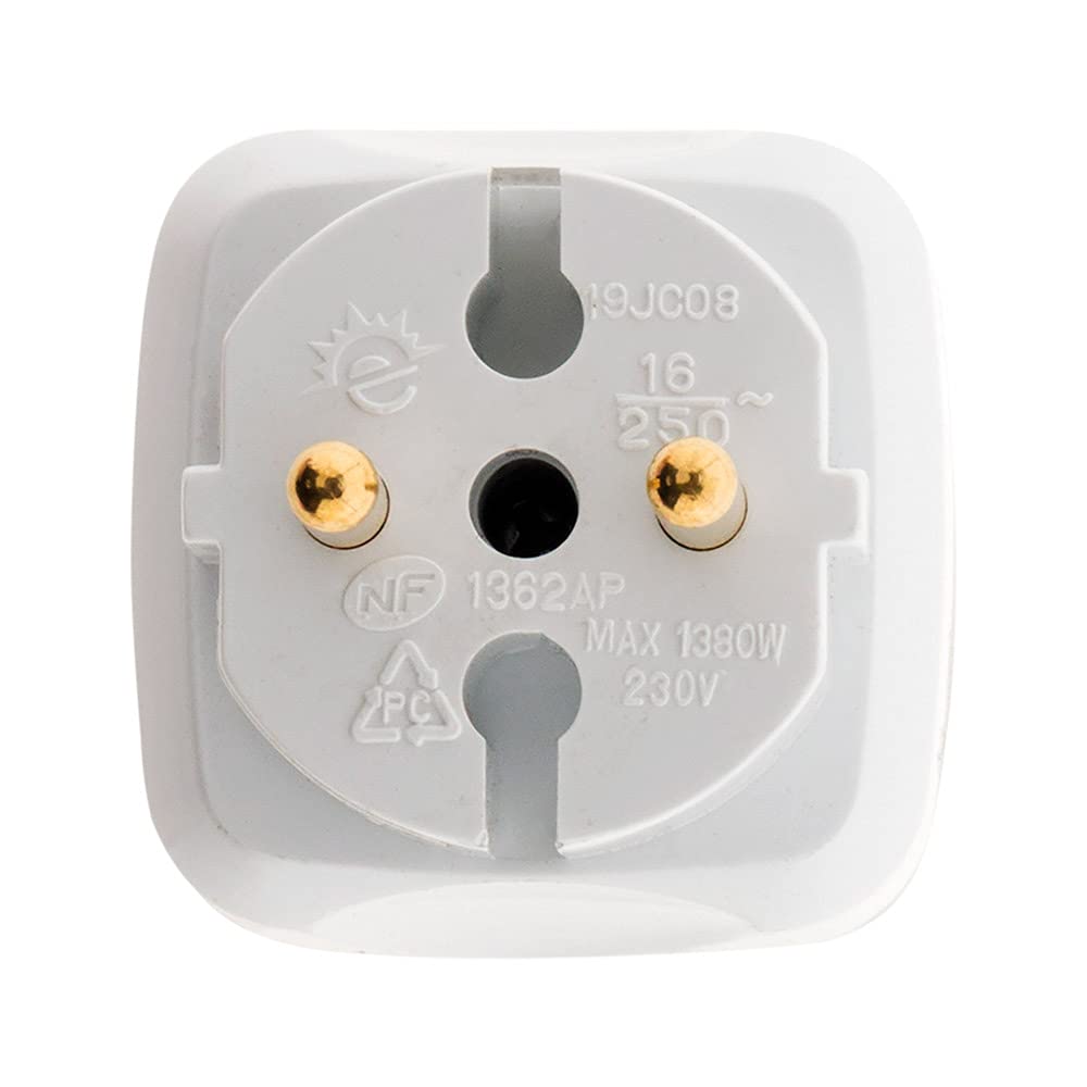 zenitech-multiprise-biplite-2x2p-6a-fa-ade-blanc image 5