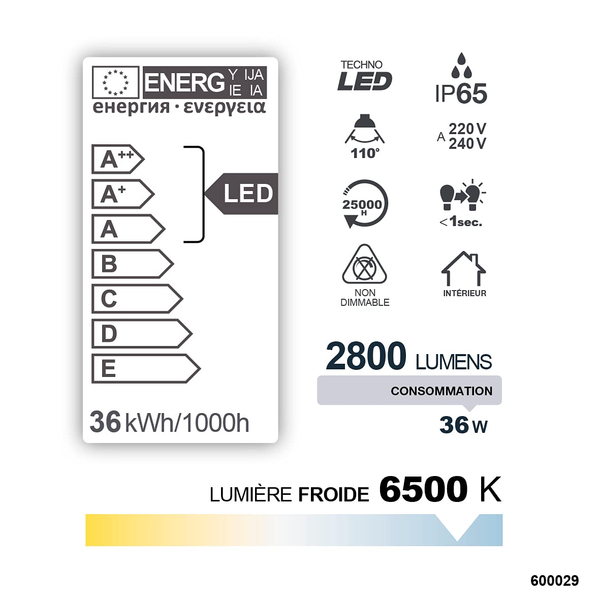 debflex-emeraude-r-glette-led-tubulaire-slim-1-2m-36w-ip65 image 3