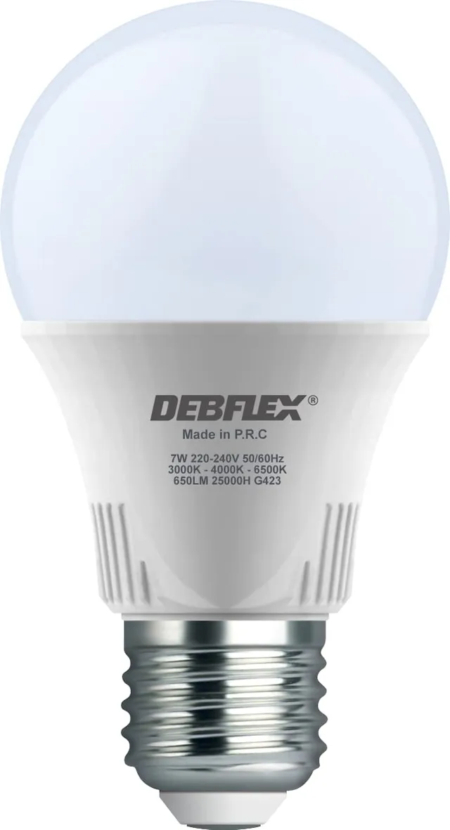 debflex-ampoule-led-a60-e27-7w-650lm-verre-blanc image 1