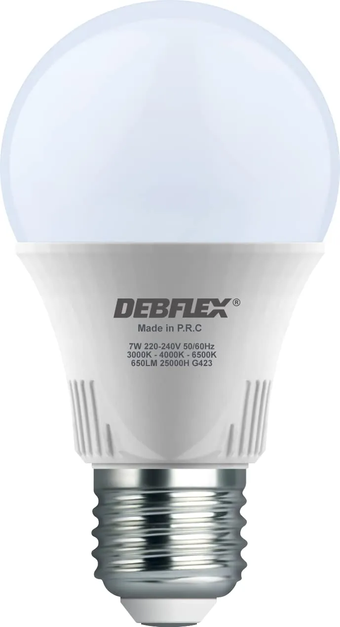debflex-ampoule-led-a60-e27-7w-650lm-verre-blanc image 1