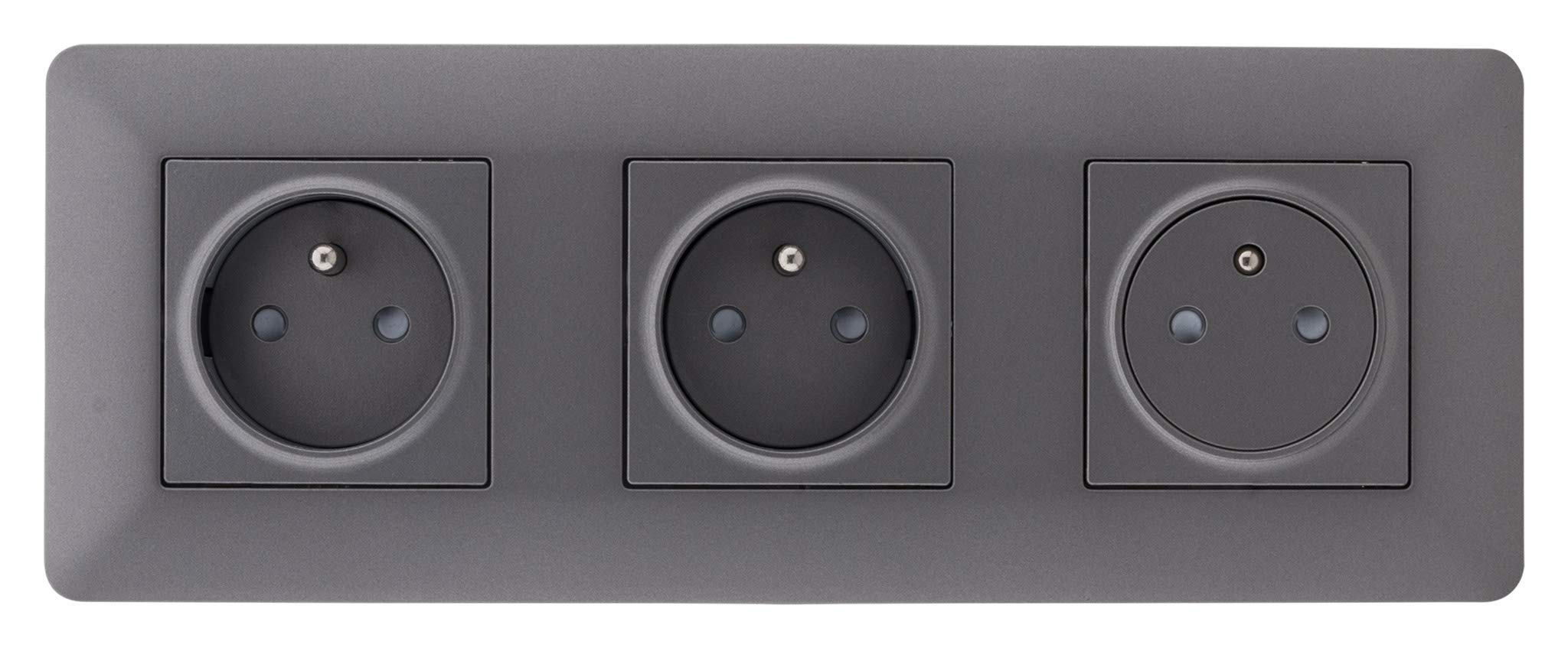 zenitech-artezo-triple-prise-affleurante-2p-t-bo-te-titanium image 5